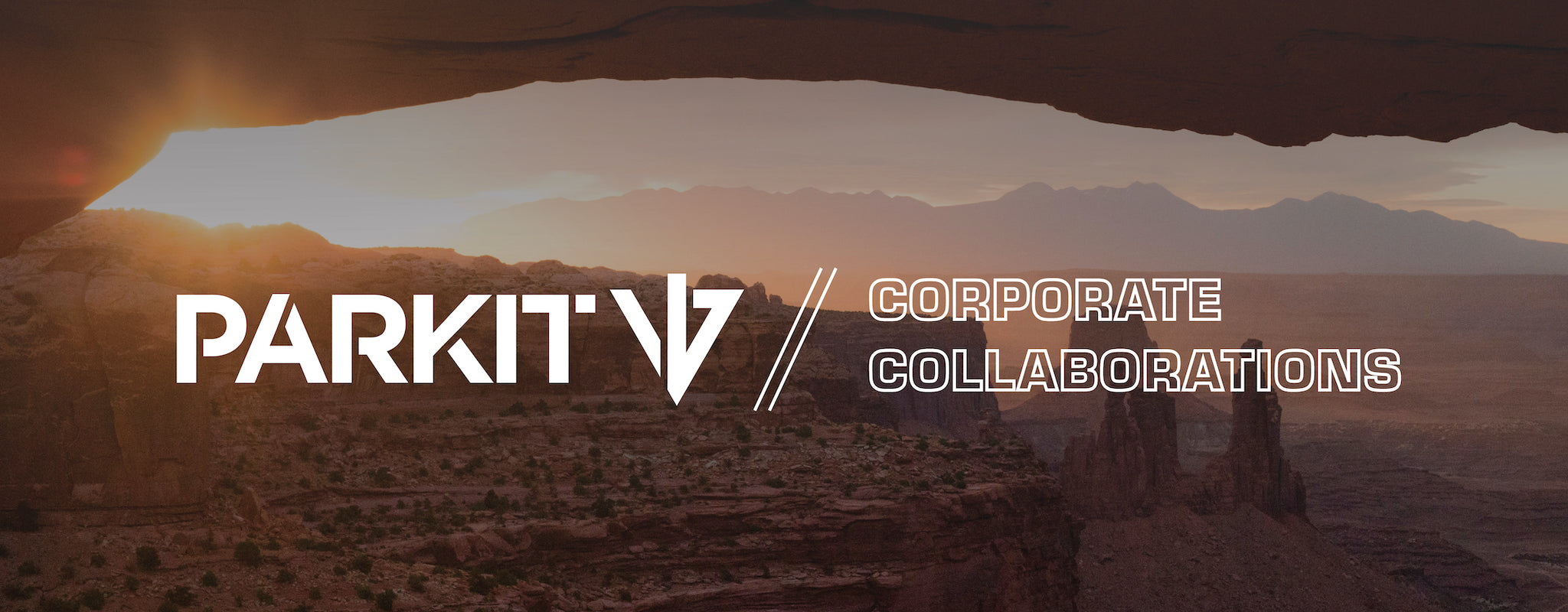 PARKIT CORPORATE COLLABORATIONS WITH A SUNSET AND BRYCE CANYON IN THE BACKGROUND