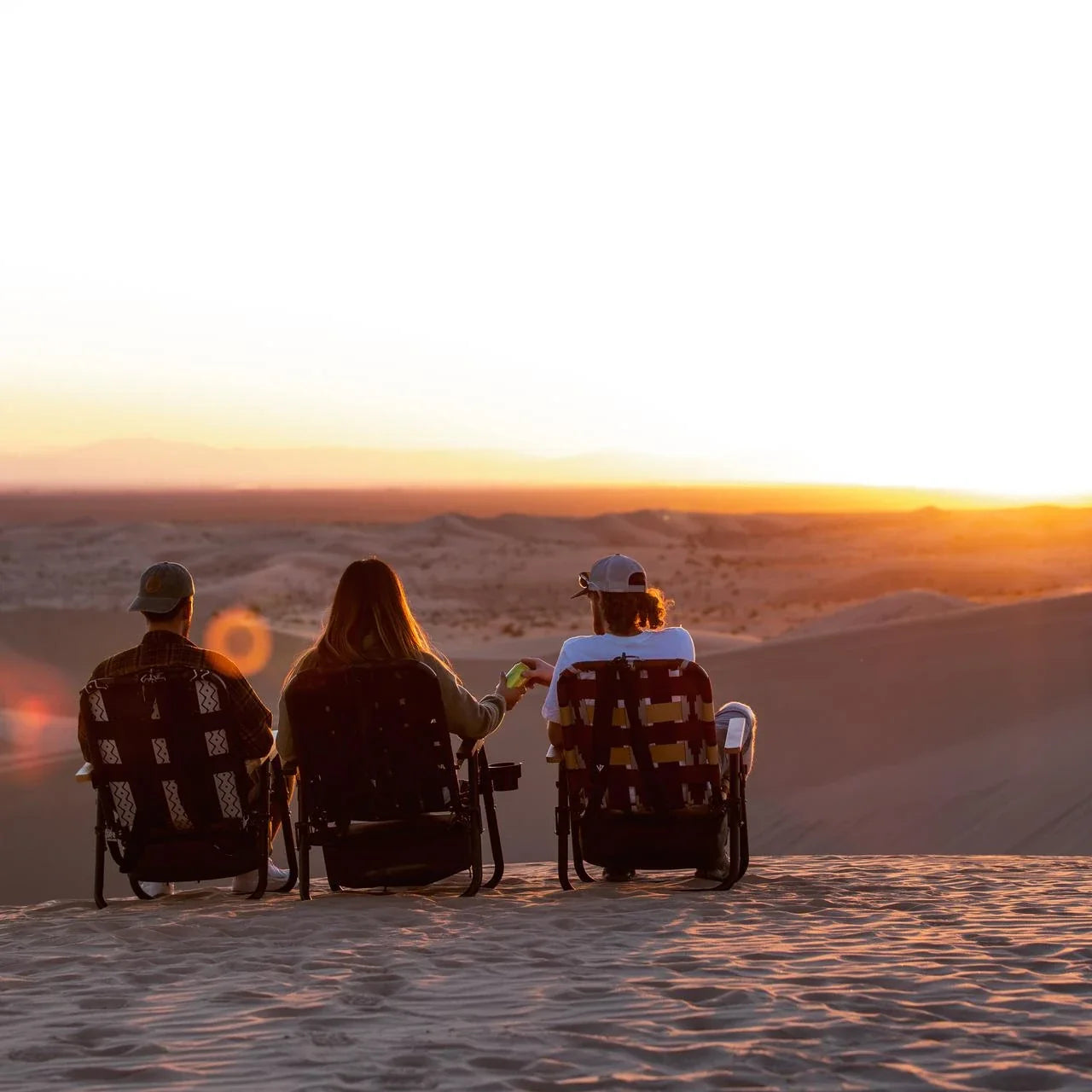 PARKIT Voyager Chair by a sand dunes — community-owned outdoor gear brand
