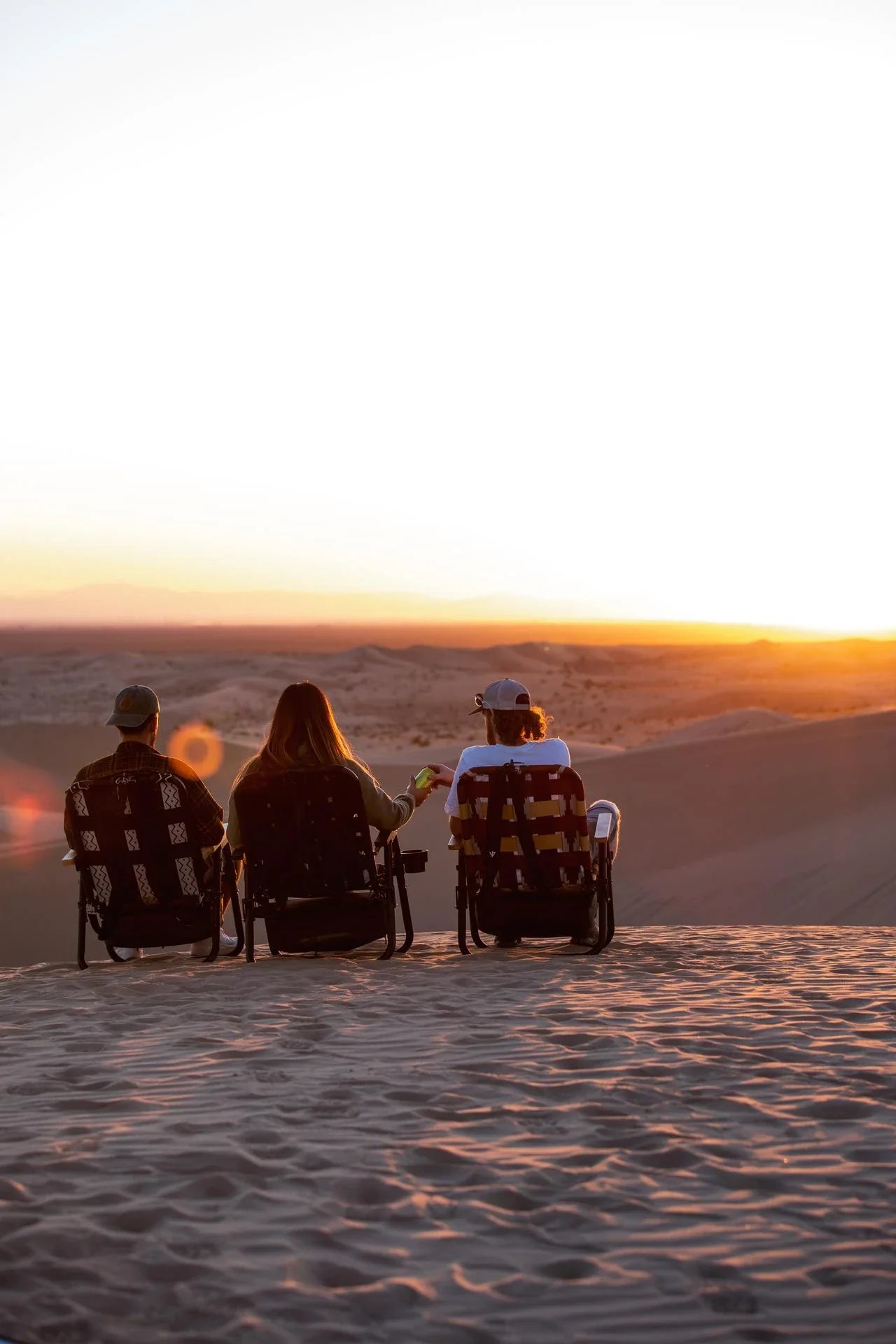 PARKIT Voyager Chair by a sand dunes — community-owned outdoor gear brand