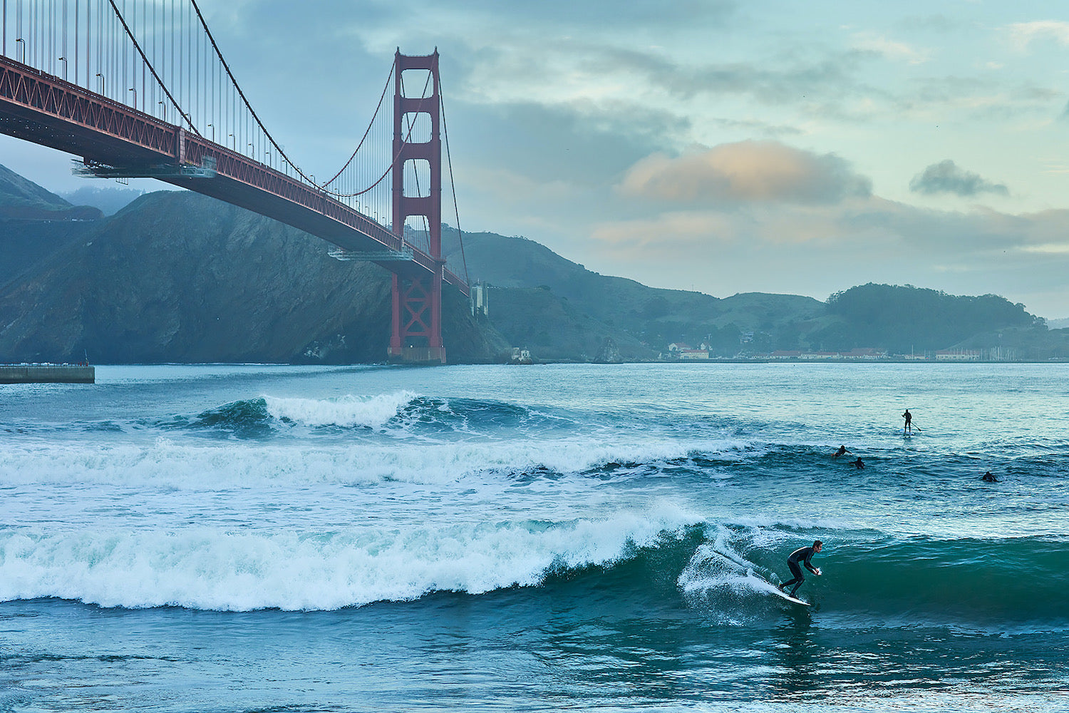 Surfing Under The Golden Gate